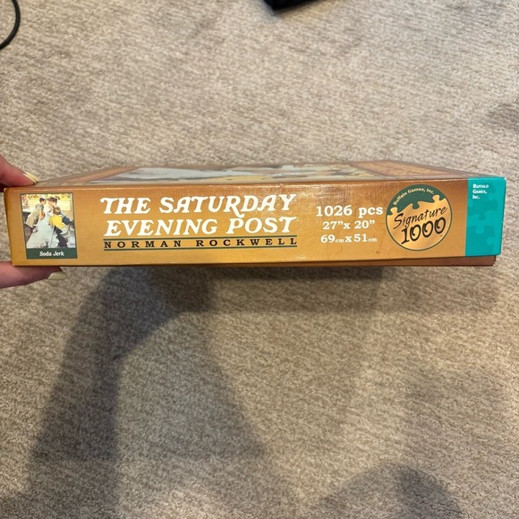 Norman Rockwell The Saturday Evening Post Soda Jerk Puzzle - 27”X20” 1000 piece - Picture 3 of 4